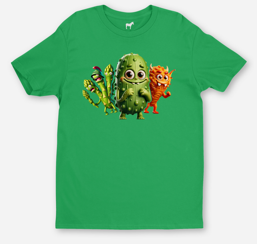 Flavoria Adventure Cute Food Monsters Green T-Shirt